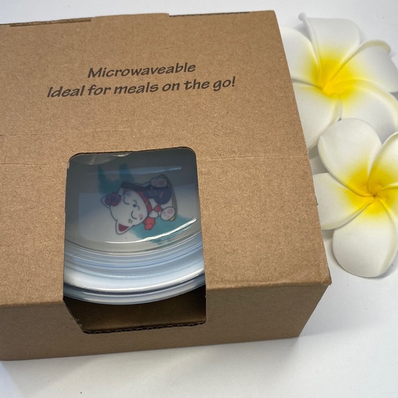 Bowl with lid  NWT!, microwaveable for lunch, food storage, Kawaii Asian design - Picture 16 of 16